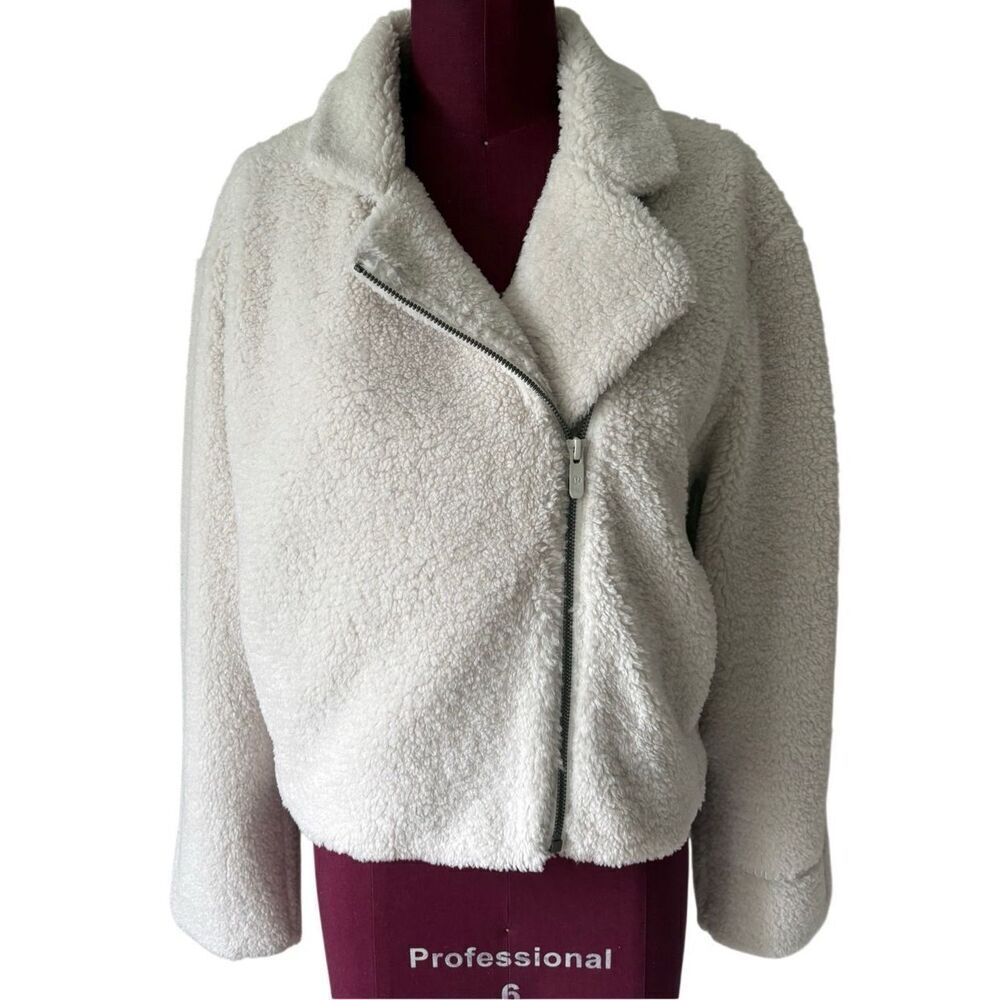 Lululemon Textured Fleece Collared Jacket size 2 Bone - Picture 5 of 16